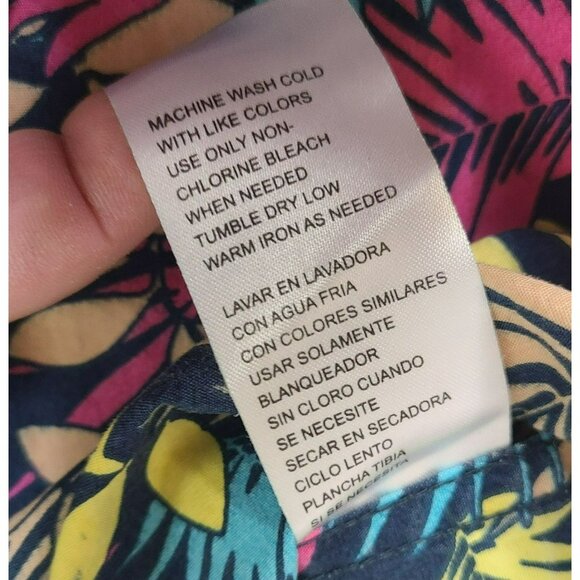 Plugg Mens S Colorful Fade Floral Button Up Short Sleeve Hawaiian Tropical Shirt - Picture 8 of 9